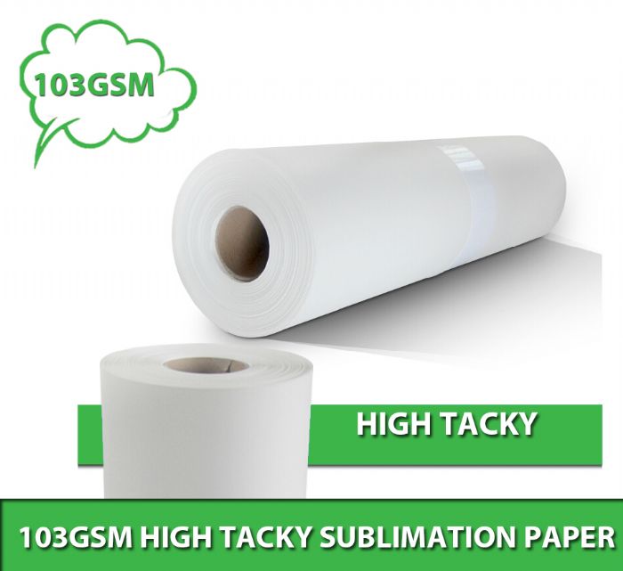 Alta calidad Tacky papel de sublimacion 103gsm